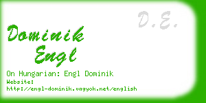 dominik engl business card